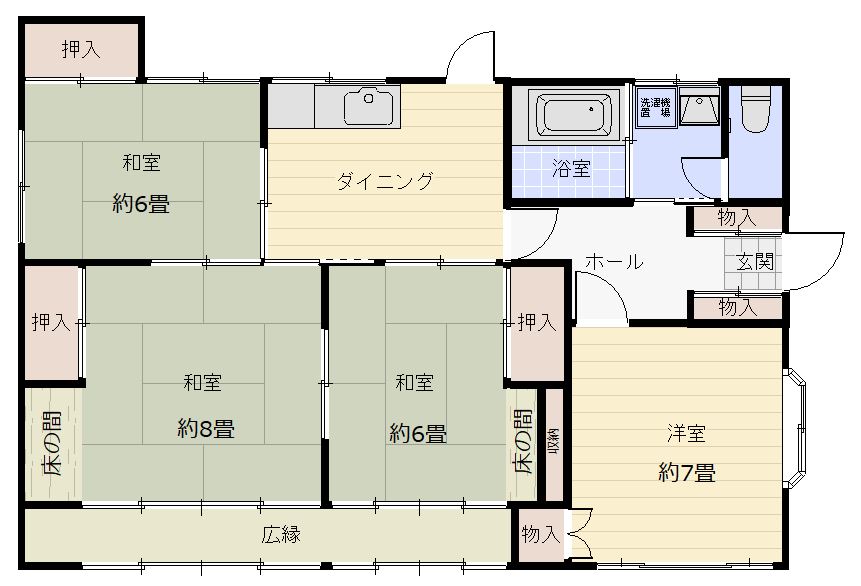 大谷町　平屋建て